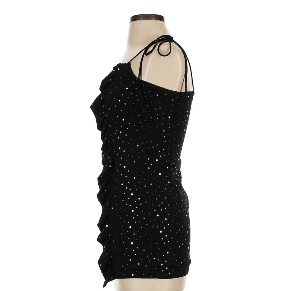 Lucy in the Sky Black and White Mini Dress - Picture 4 of 7